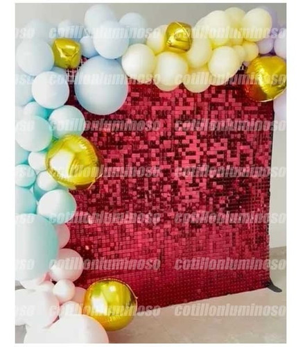 Imagen 2 de 6 de Shimmer Wall Panel Magico Decorar Cumpleanos Cotillon