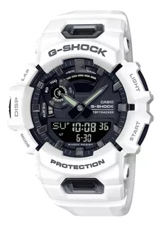 Relógio Casio G-shock G-squad Sports Gba-900-7adr Cor Da Correia Branco Cor Do Bisel Branco Cor Do Fundo Preto