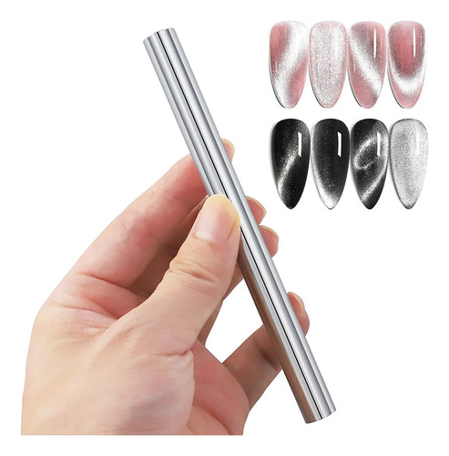 1 Piece Cat Eye Magnet For Nails Double-ended Cylindrical