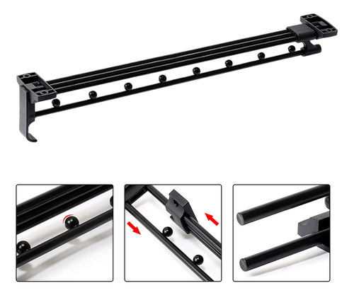 Barra Para Colgar Ropa Extraíble, Poste Para Armario, 45cm