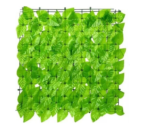 Panel Artificial Encastrable Verde Pared 50x50 Hojas Grandes