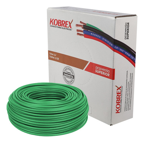 Caja 100mts Cable Rojo Cal 12 Awg Kobrex Vinikob 100%cobre