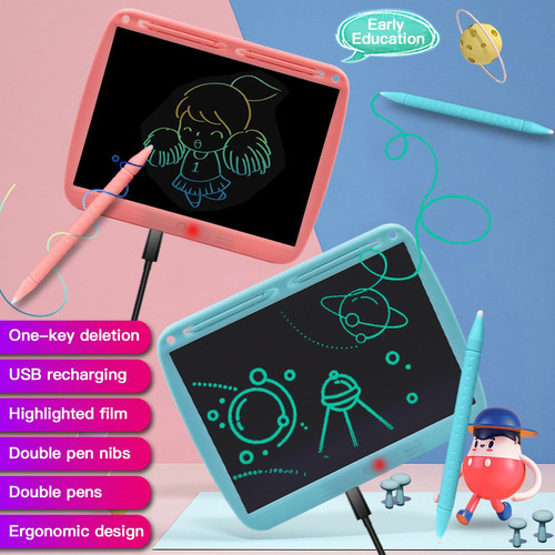Tableta Lcd Recargable Para Escribir Y Dibujar A Mano