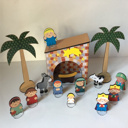 Imagen 2 de 4 de Nacimiento Navideño Animado Didáctico Paquete 2