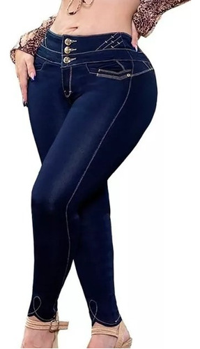 Jeans Extra Mujer Pantalón Colombiano Strech Push Up 10