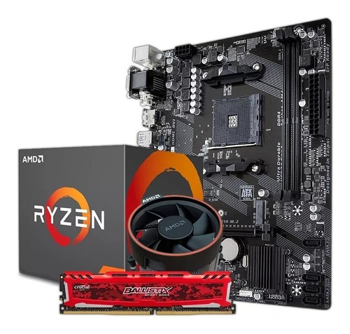 Combo Actualizacion Amd Ryzen 7 2700 + Mother A320 + 8gb