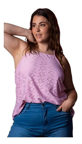 Blusa Musculosa Brodery Cruzada En La Espalda Para Mujer