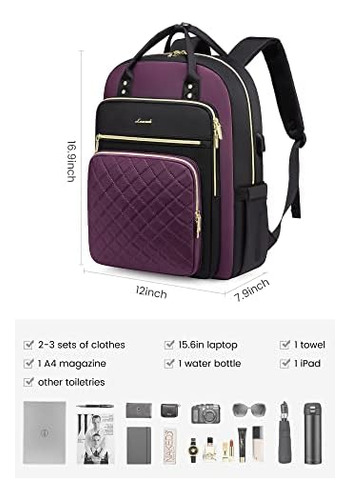 Mochila Para Computadora Portátil Para Mujer, Mochila Para T