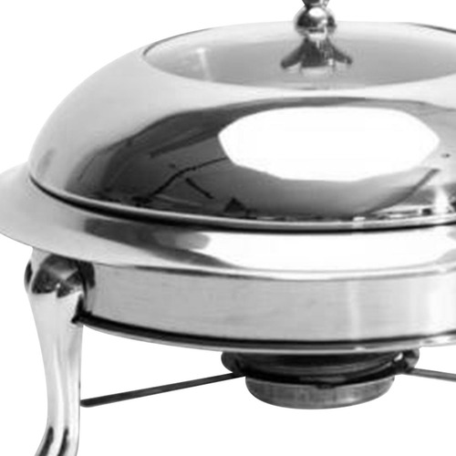Calentador De Comida De Bufé De Plato De Plata 26cm