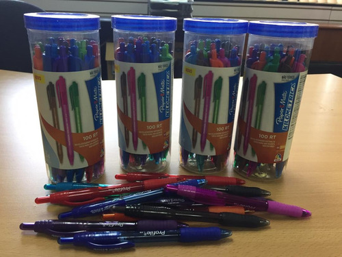 Boligrafo Paper Mate Inkjoy100rt Colores Surtidos Pote X 24
