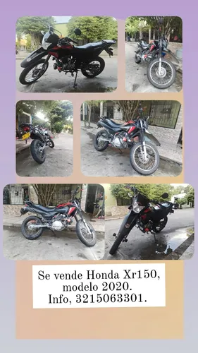 Xr 150 Modelo 2020 Color Negro Con Rojo