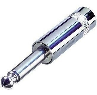 Imagen 2 de 5 de Ficha Conector Plug Ts Mono Metalico Pro - Seetronic St201