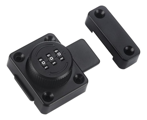 Qw Fechadura Mecânica Com Senha Rotativa, Trava Com Preto