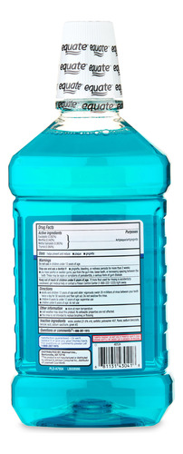 Enjuague Antiseptico Menta Azul Equate 1.5 L