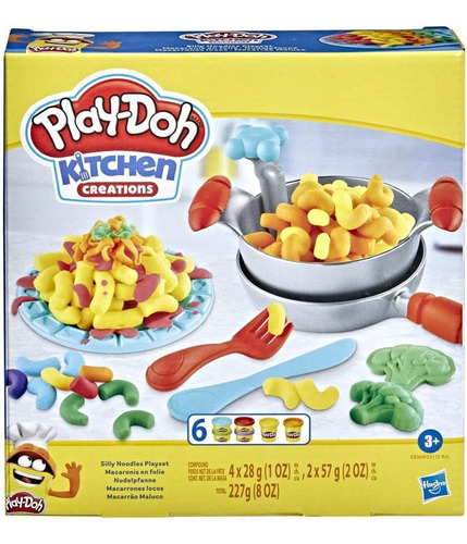 Play Doh Kitchen Creations Macarrones Locos 227g Hasbro