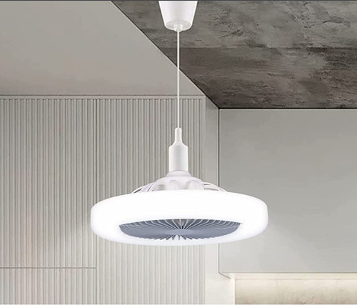 Ventilador/lampara De Techo Led Circular 30w 26cm Diametro