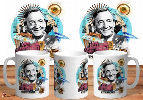 Taza De Ceramica Nestor Kirchner Conmemorativa Art