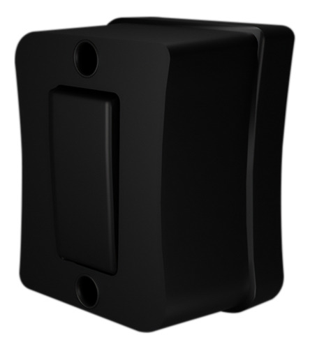 Kit 10 Interruptor Simples 1 Tecla Sobrepor Black Bivolt