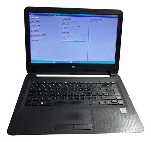 Notebook Hp 240 G4 I5 6200u 4gb Peças Preto (Usado)