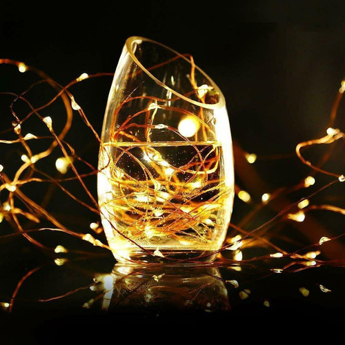 2-pack Luces De Navidad 50 Led 5m De Alambre De Cobre
