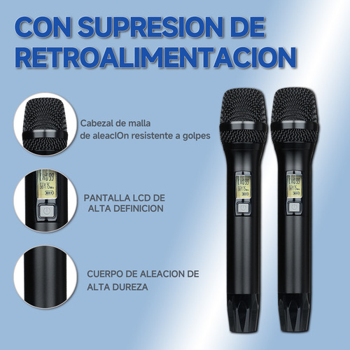 Microfonos Rodeosonido Rs2 Inalambrico De Mano Uhf 2 Canales