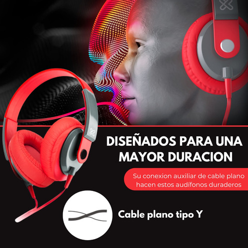 Auriculares Klipxtreme Vincha Con Microfono Para Ps4 Celu Pc Blanco