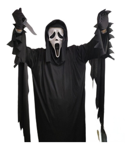 Disfraz De Fantasma De Grito De Terror De Halloween Cosplay