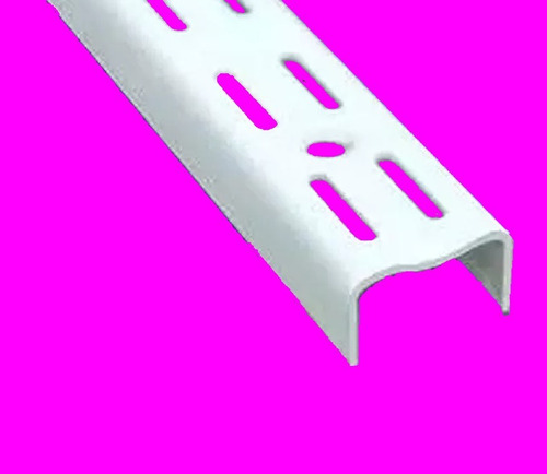 Imagen 1 de 7 de 2 Un Gancho Riel 150 Cm Doble Enganche - Reforzado Blanco