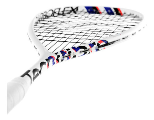 Raquete de squash Tecnifibre Carboflex X-TOP V2 130 branca com cordas 14 x 18