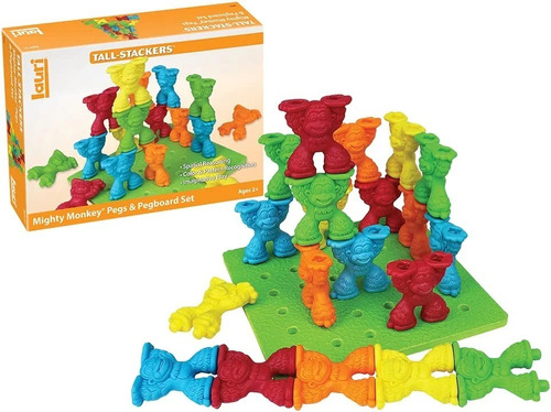 Juego Apilar Monos 25pzs Tall Stacker Didáctico Lauri