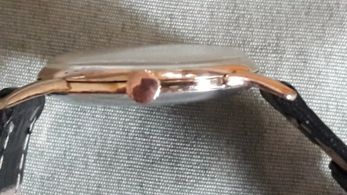 Pierce Relógio A Corda Manual, Caixa Em Plaque De Ouro.