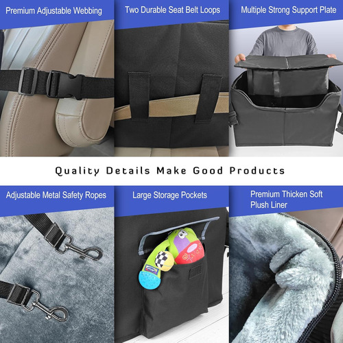 Asiento Elevador De Coche Para Perros, Asientos Elevados Par