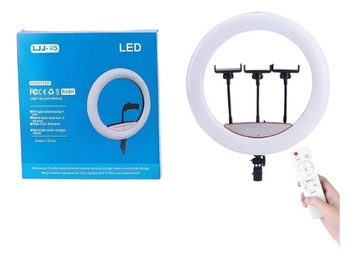 Anillo Aro De Luz Led 18 Pulgadas 45cm Con Soporte Celular 