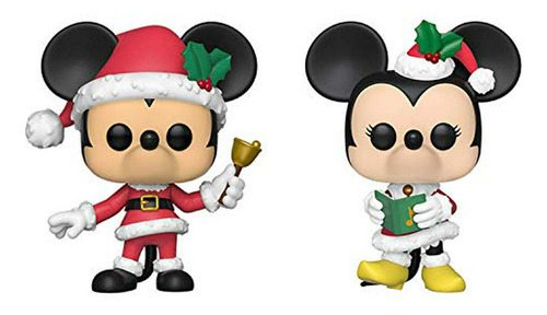 Pack Mickey Y Minnie Navideños Funko Pop!