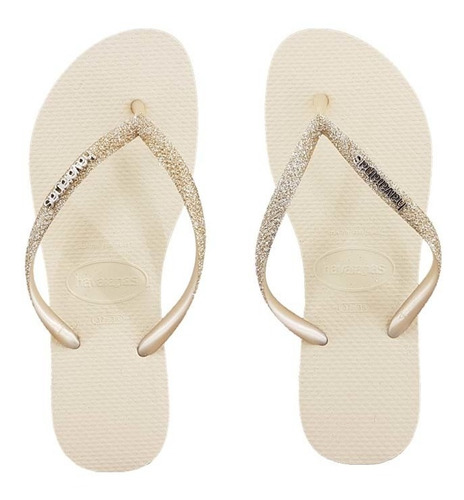 Imagen 2 de 2 de Ojota Playera Havaiana Slim Glitter Mujer