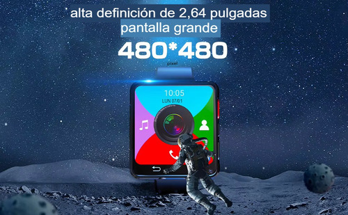 Smartwatch Con Telefono Pantalla 2.64 Gps Wi-fi 3gb - 32gb Negro Mesh Negro Negro