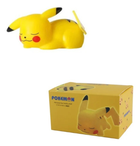 Pikachu Lampara Escritorio Mesa Luz Led Baterías Caja Regalo