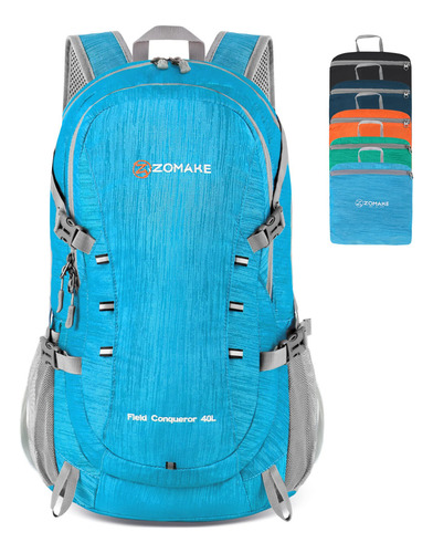 Zomake Mochila Ligera Y Plegable De 40 Litros, Mochila Lige.