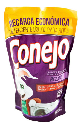 Deter Liquido Conejo Relax 800ml Recarga
