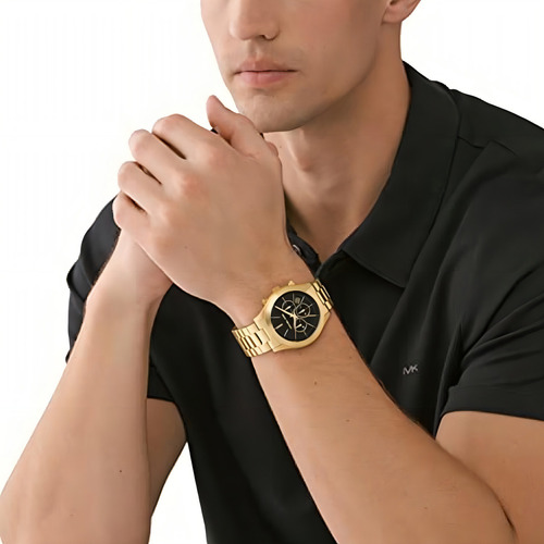 Reloj pulsera Michael Kors 736209 con correa de acero inoxidable color dorado