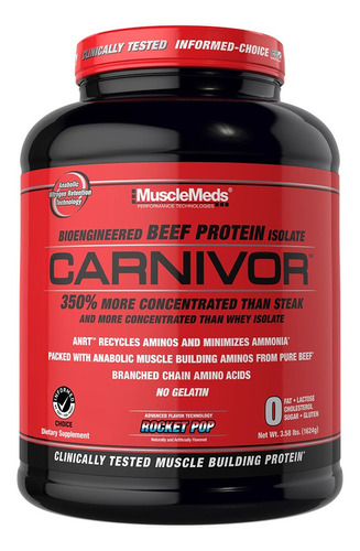 Musclemeds Carnivor Proteina Carne 3.58 Lb Rocket Pop