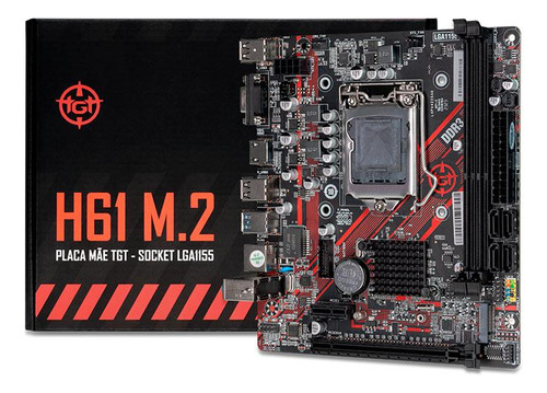 Placa Mãe Tgt H61 M.2 Ddr3 Socket Lga1155 M-atx Intel