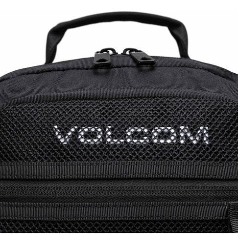 Mochila Bolsa Trabalho Masculina Espaçosa Resistente Cor Preto Desenho Do Tecido Liso