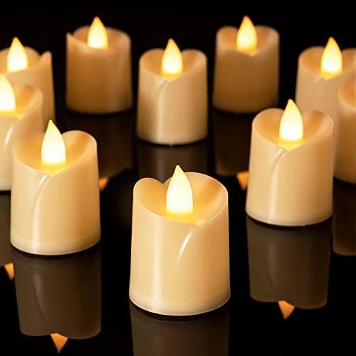 Homemory - Juego De 12 Velas Votivas Led Con Temporizador, F