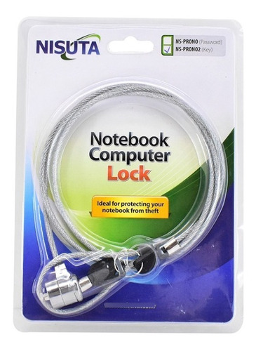 Cable De Seguridad Para Notebook Nisuta Con Llave