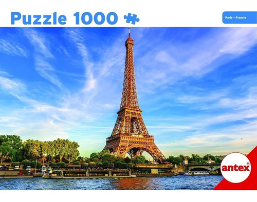 Puzzle 1000 Piezas Torre Eiffel Paris Francia Antex 3067 Edu