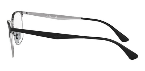 Armazón Anteojo Marco Ray Ban Rb6421-52 Color Negro - Plateado