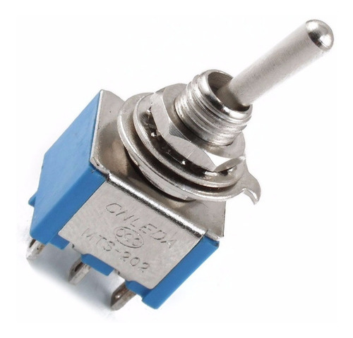 10 X Mini Toggle Switch 6a125v Interruptor Bipolar