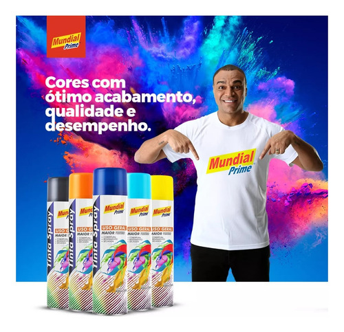 Tinta Spray Todas As Cores 400ml Uso Geral Mundial Prime