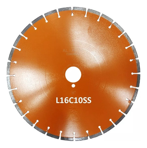 Disco Corte Diamantado Aliafor L16c10ss Concreto Pavimento 